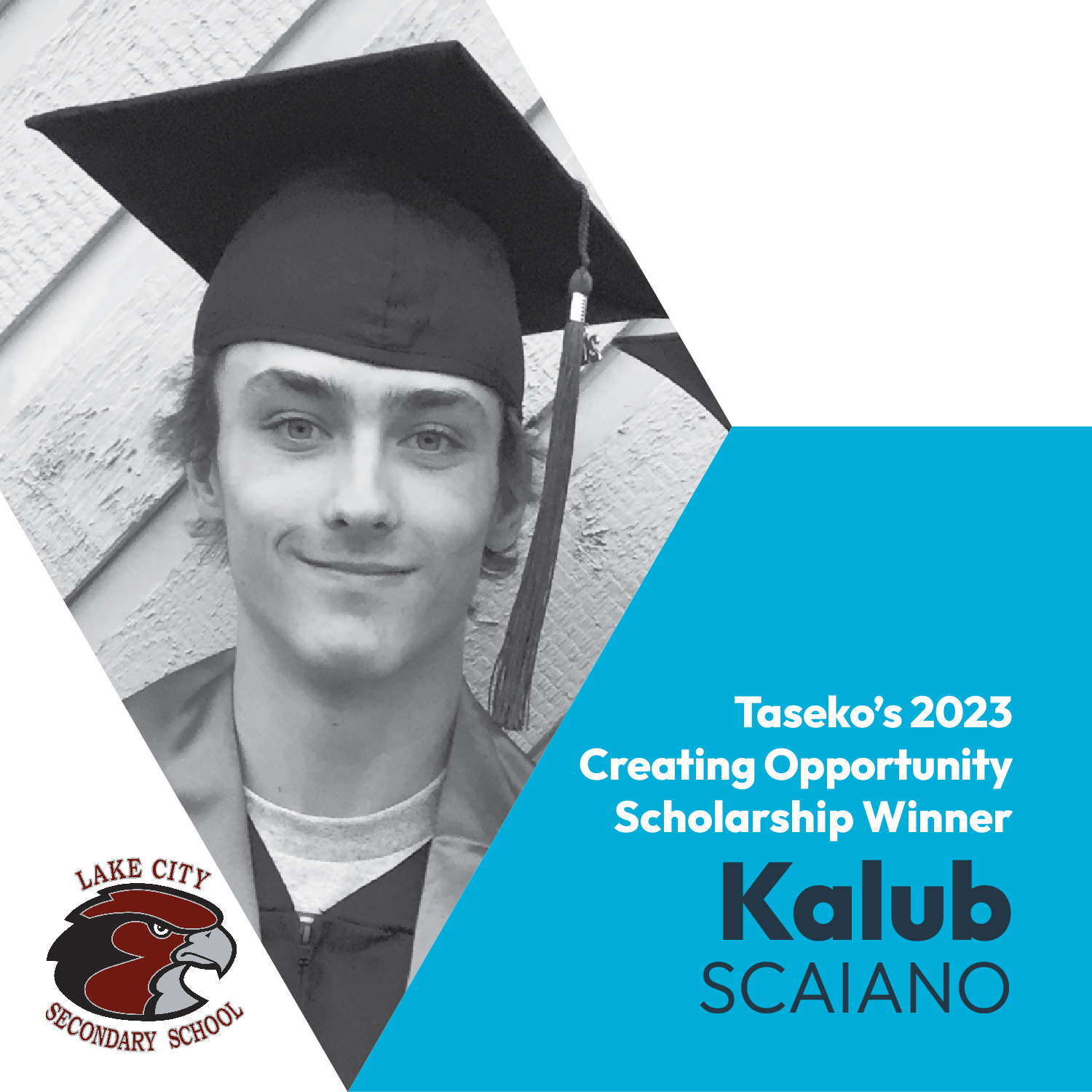 Creating Opportunities Scholorship Winner: Kalub Scaiano